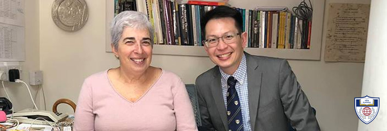 Dr Julian Ng with Dr Vicki Ann Cremona at the University of Malta