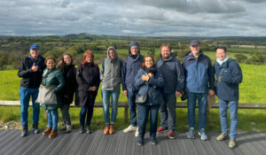 The BuildingVids team from Estonia, Germany, Hungary, Ireland, and Spain in Knowth