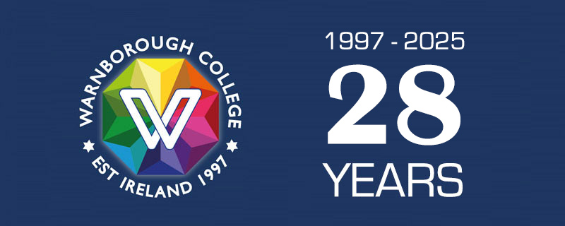 Warnborough College Ireland celebrates its 28th birthday in 2025